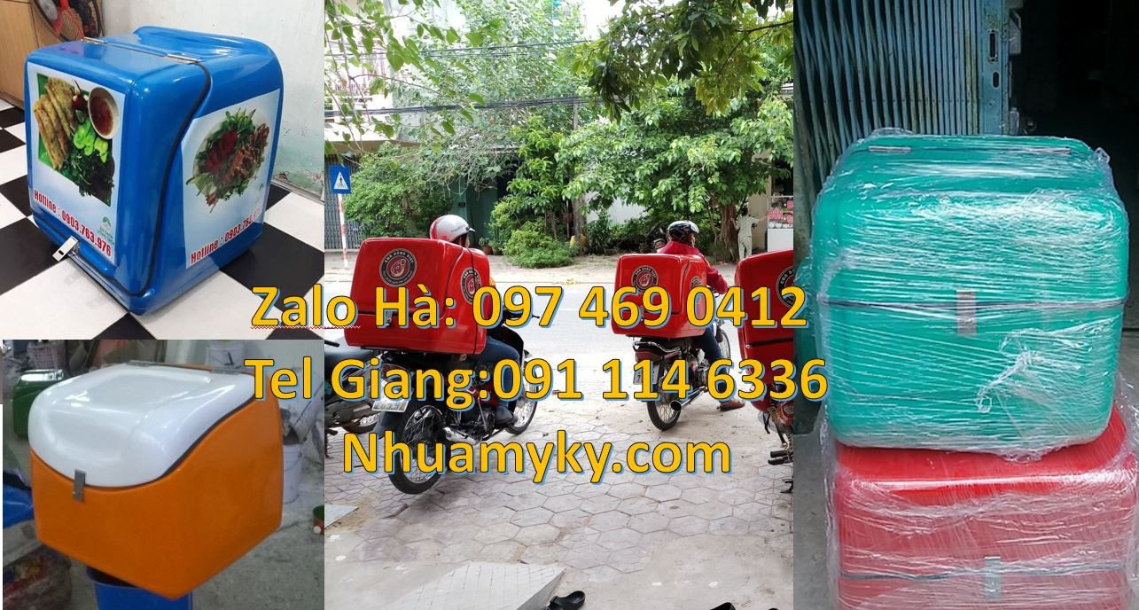 thùng chở hàng xe máy mới,thùng chở hàng giữ nhiệt đa năng,thùng giao