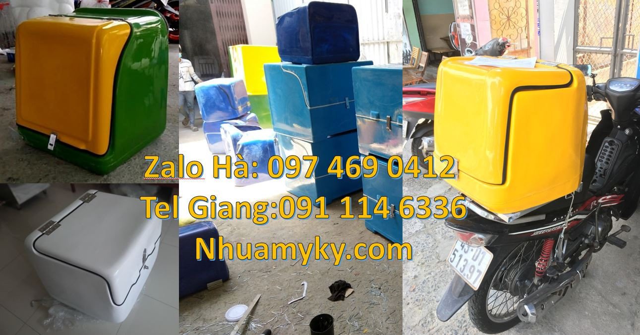 thùng chở hàng xe máy mới,thùng chở hàng giữ nhiệt đa năng,thùng giao