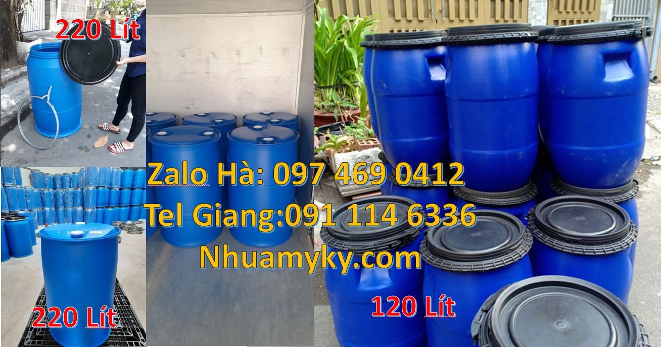 thùng phuy 120l đại nhựa ,phuy nhựa 150 lít nắp nhựa,thùng phuy 30 lít