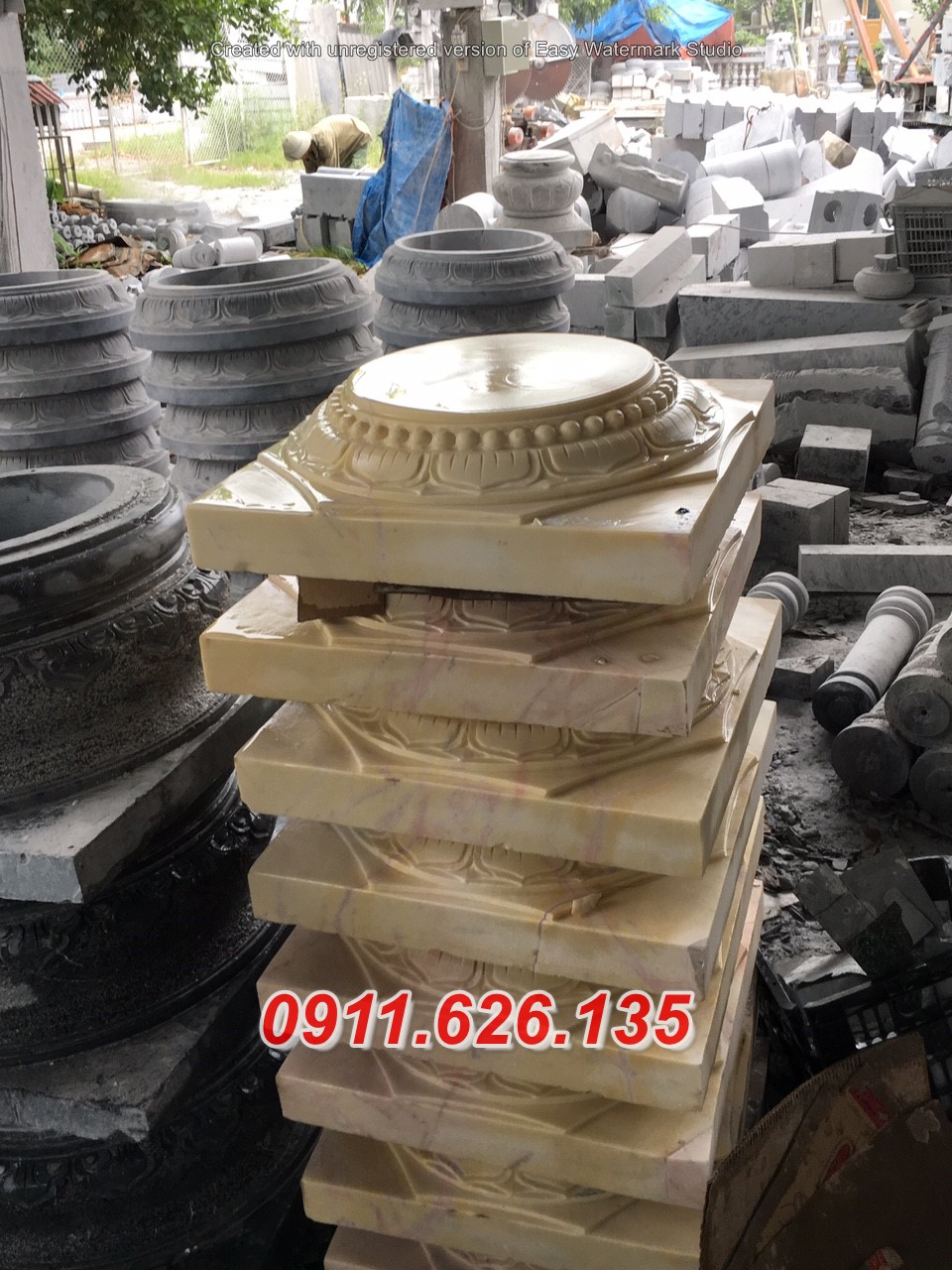 Mẫu Đá Kê Cột Chân Tảng
