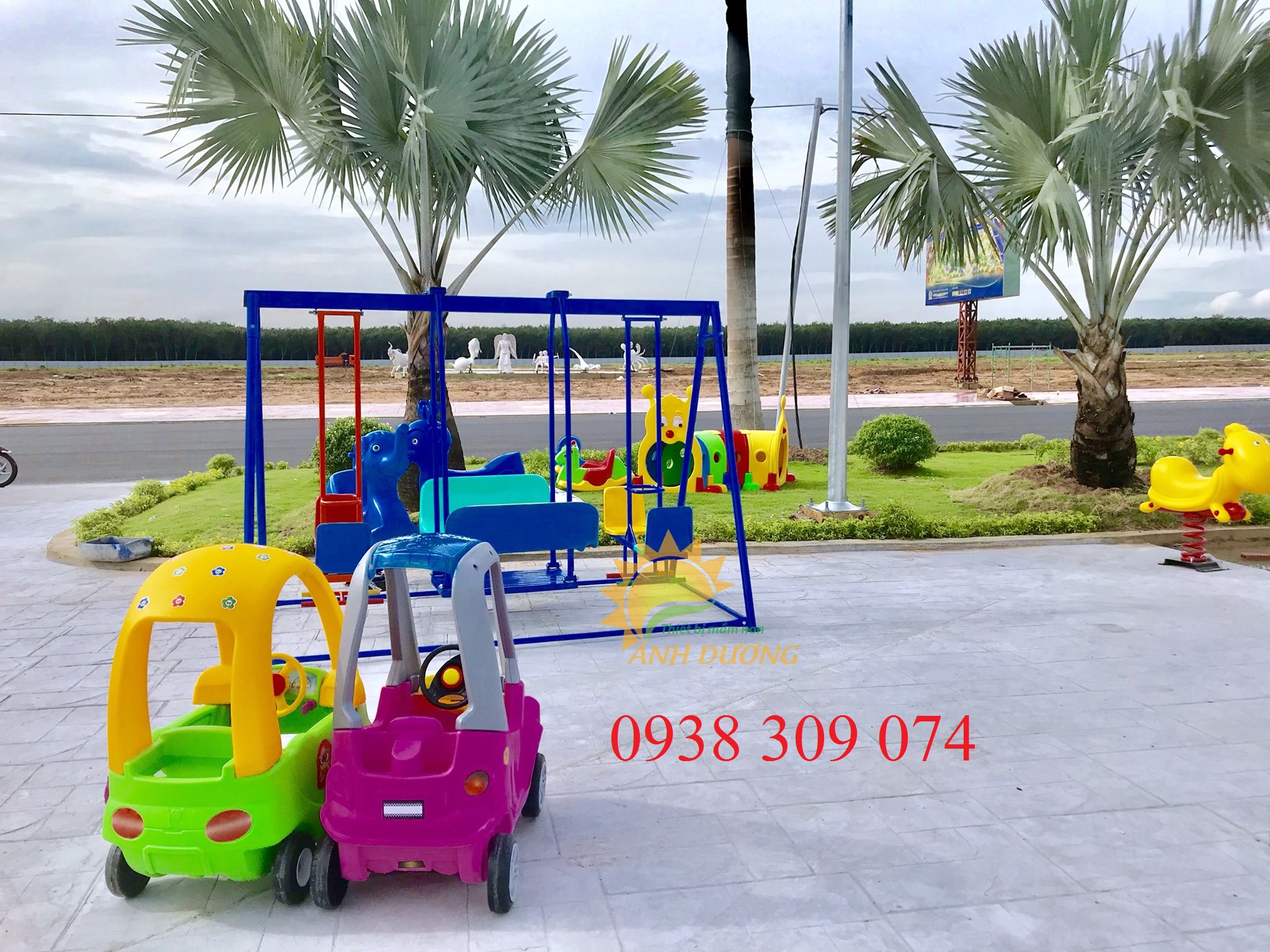 Xích đu trẻ em dành cho trường mầm non, khu vui chơi