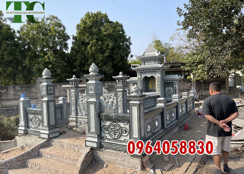 Khu lăng mộ đá xanh rêu Thanh Hóa nguyên khối cao cấp nhất hiện nay