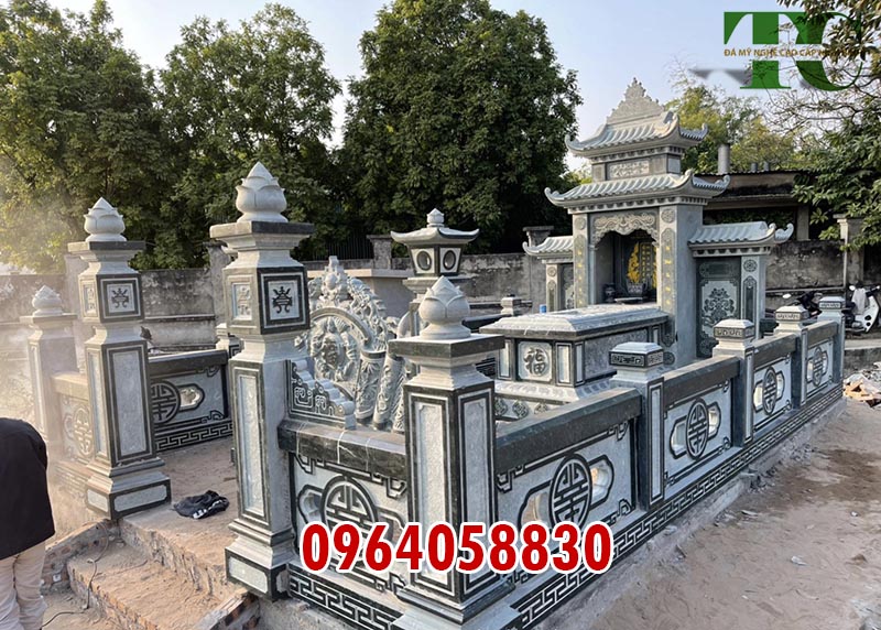 Khu lăng mộ đá xanh rêu Thanh Hóa nguyên khối cao cấp nhất hiện nay