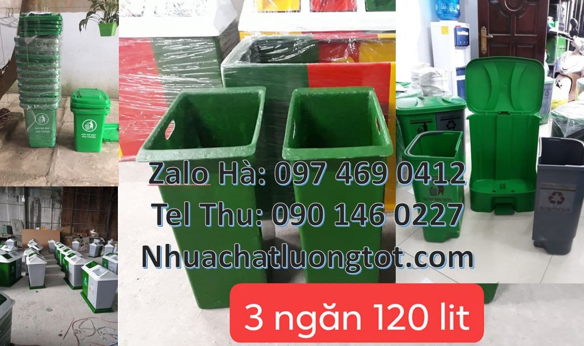 thùng rác 3 ngăn trường học,thùng phân loại rác 2 ngăn,thùng rác 3 ngă