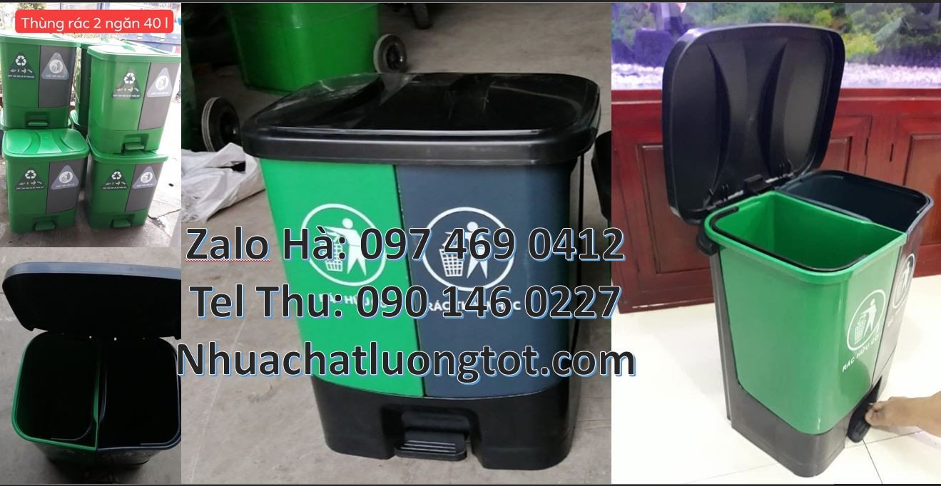 thùng rác 3 ngăn trường học,thùng phân loại rác 2 ngăn,thùng rác 3 ngă