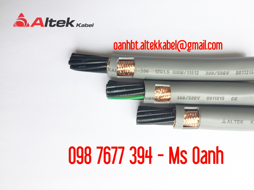 cáp điều khiển 12x0.5, cáp điều khiển 12x0.75, cáp điều khiển 12x1.0