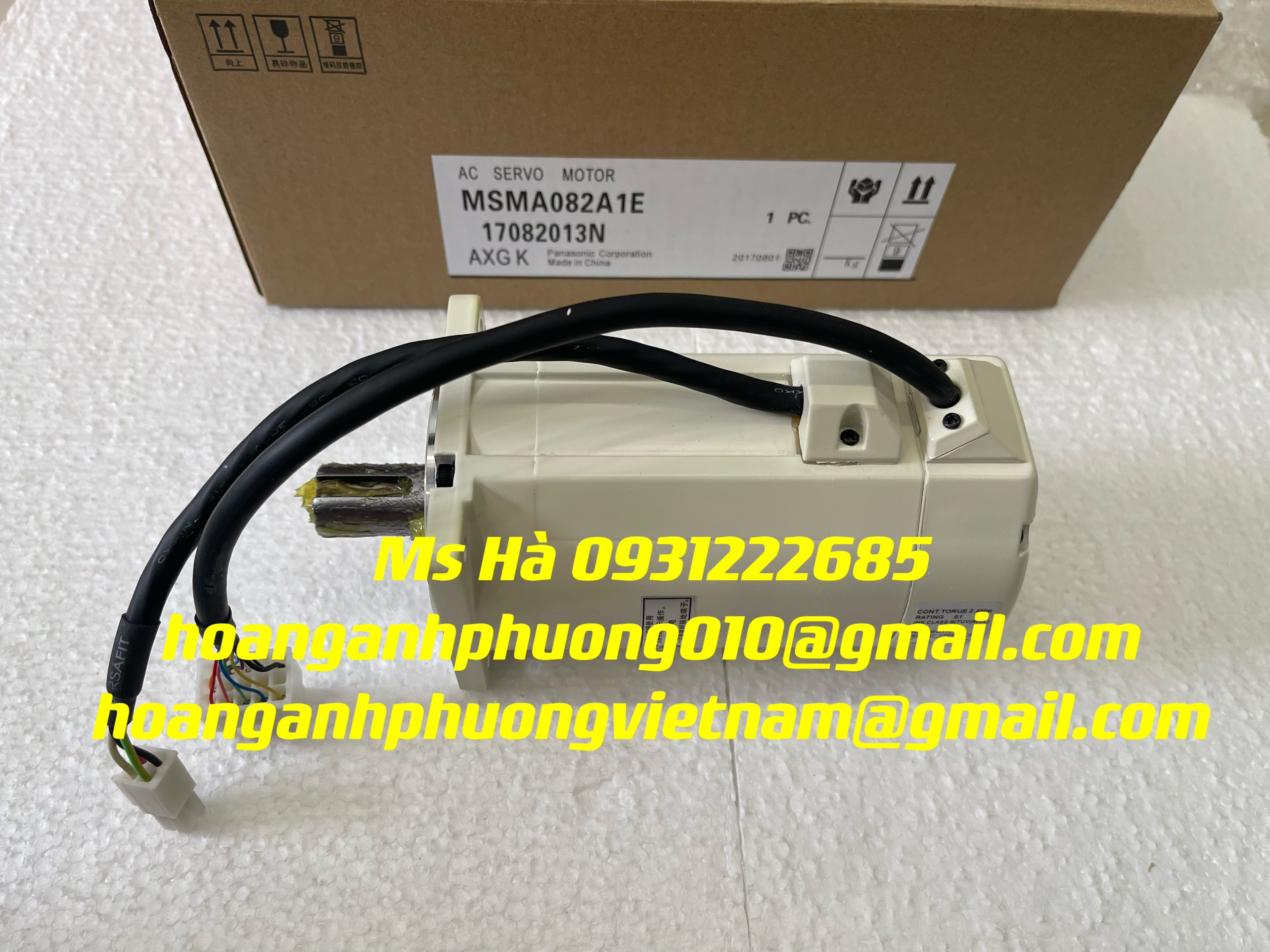 Động cơ 0.75kW panasonic MSMA082A1E hàng tốt, giá cạnh tranh