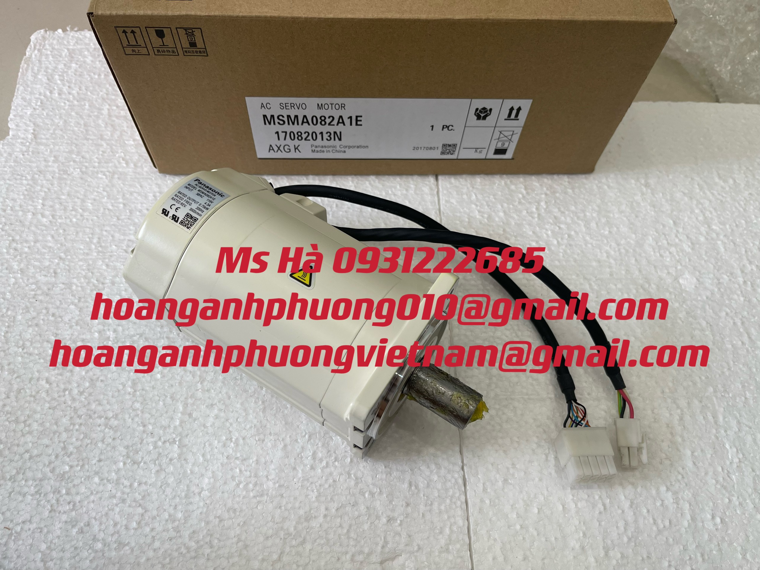 Động cơ 0.75kW panasonic MSMA082A1E hàng tốt, giá cạnh tranh