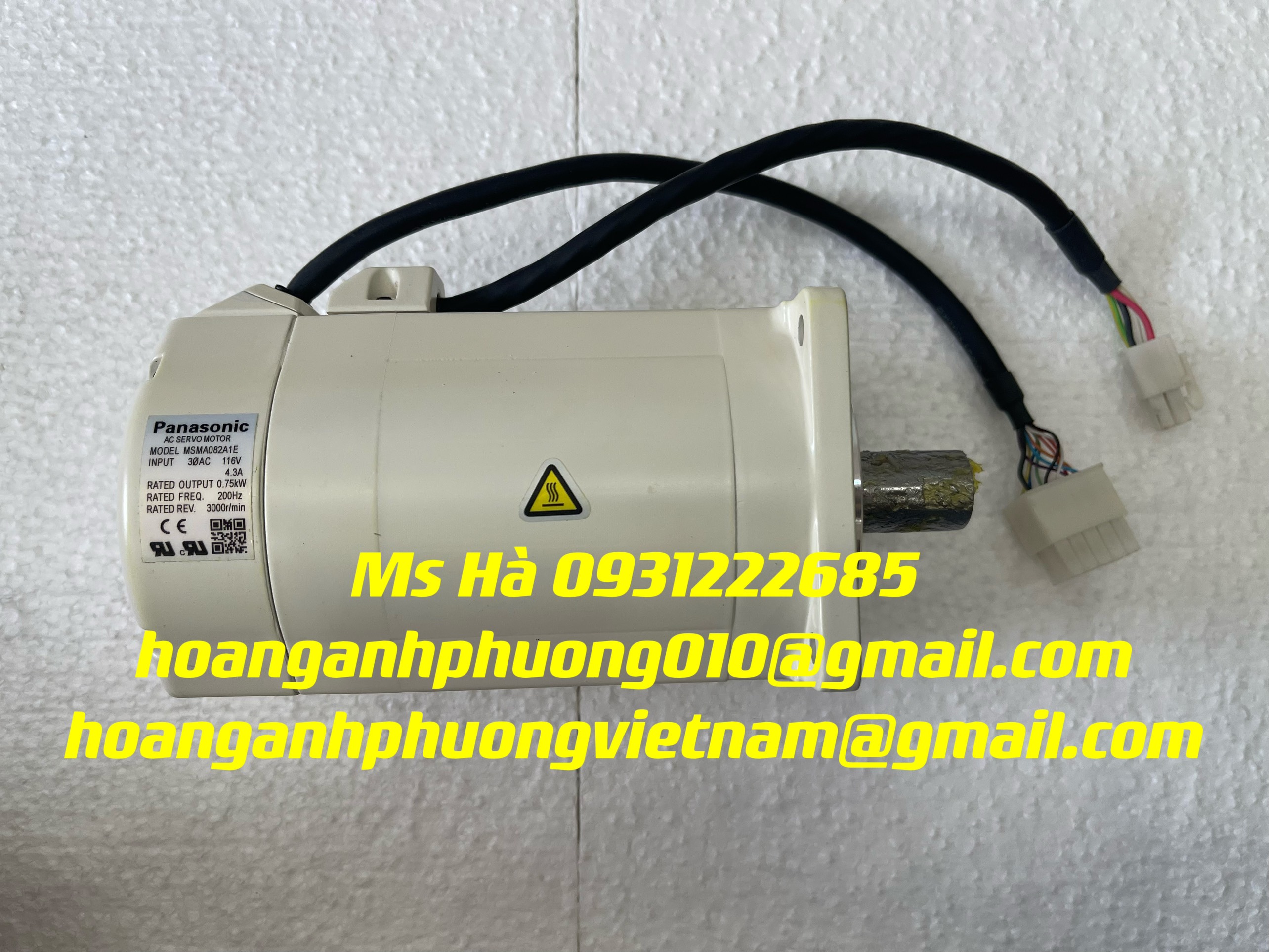 Động cơ 0.75kW panasonic MSMA082A1E hàng tốt, giá cạnh tranh