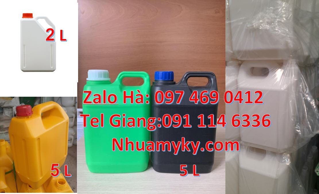 can 2l đựng nước xả vải,can hdpe can 2l đựng thuốc trừ sâu,can 4 lít