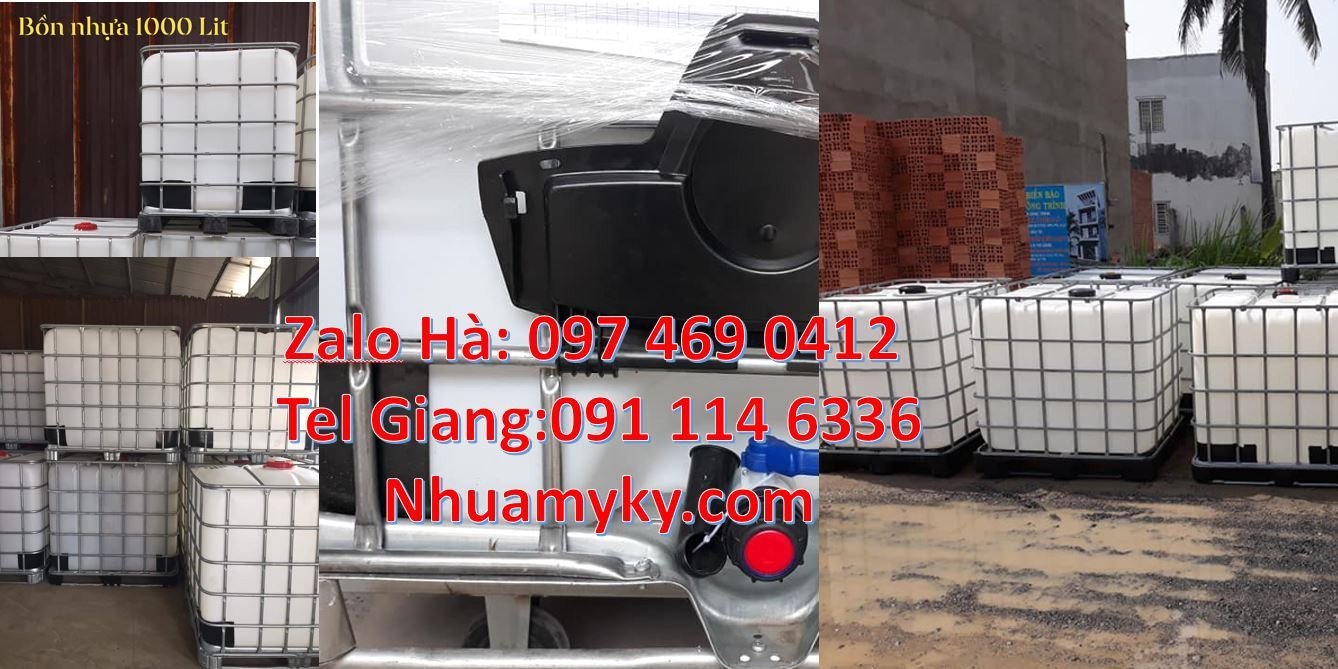 thùng ibc 1000l bồn nhựa vuông 1000l thùng nhựa 1000l đựng hóa chất rẻ