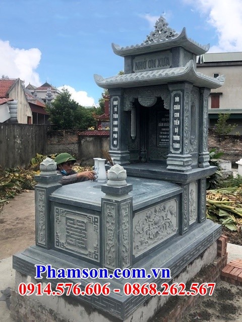 20158 thiết kế lăng mộ bằng đá hai mái bán lào cai