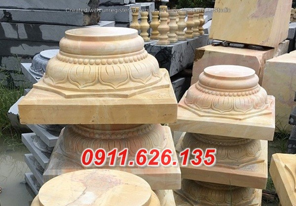 Mẫu đá kê cột chân tảng, thiết kế theo ý yêu cầu