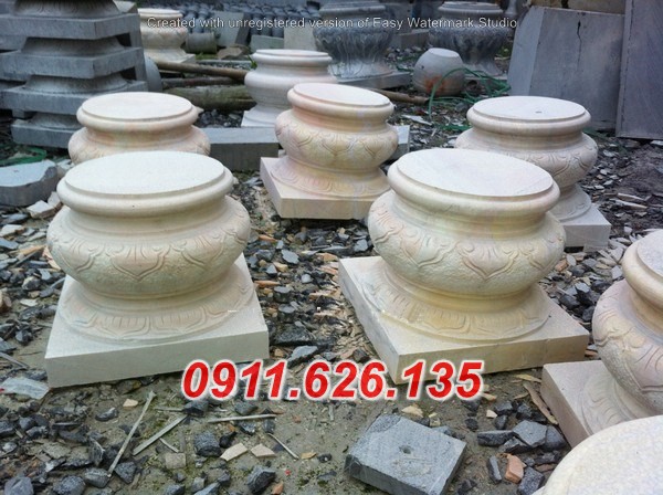Mẫu đá kê cột chân tảng, thiết kế theo ý yêu cầu