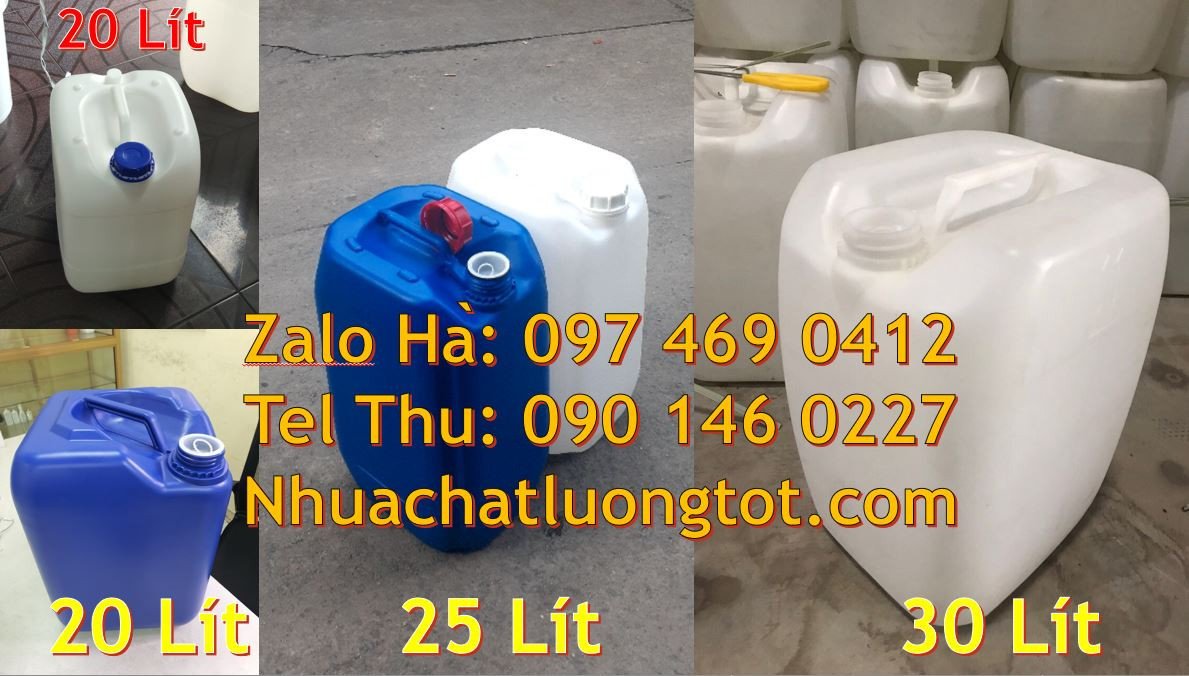 can nhựa 30l đựng hóa chất,can nhựa 20l đựng dầu ăn,can nhựa 25l đựng