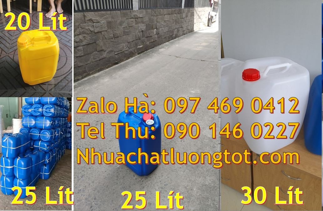 can nhựa 30l đựng hóa chất,can nhựa 20l đựng dầu ăn,can nhựa 25l đựng