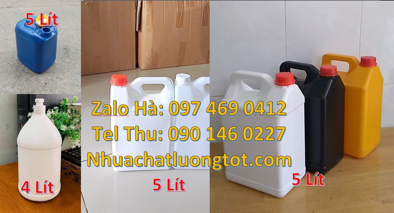 can nhựa 0.5l đựng mật mía, can nhựa 10l đựng hóa chất,can nhựa hdpe g