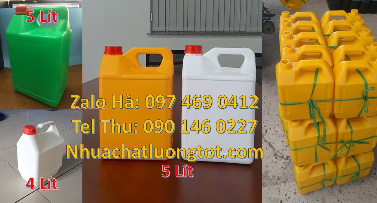 can nhựa 0.5l đựng mật mía, can nhựa 10l đựng hóa chất,can nhựa hdpe g
