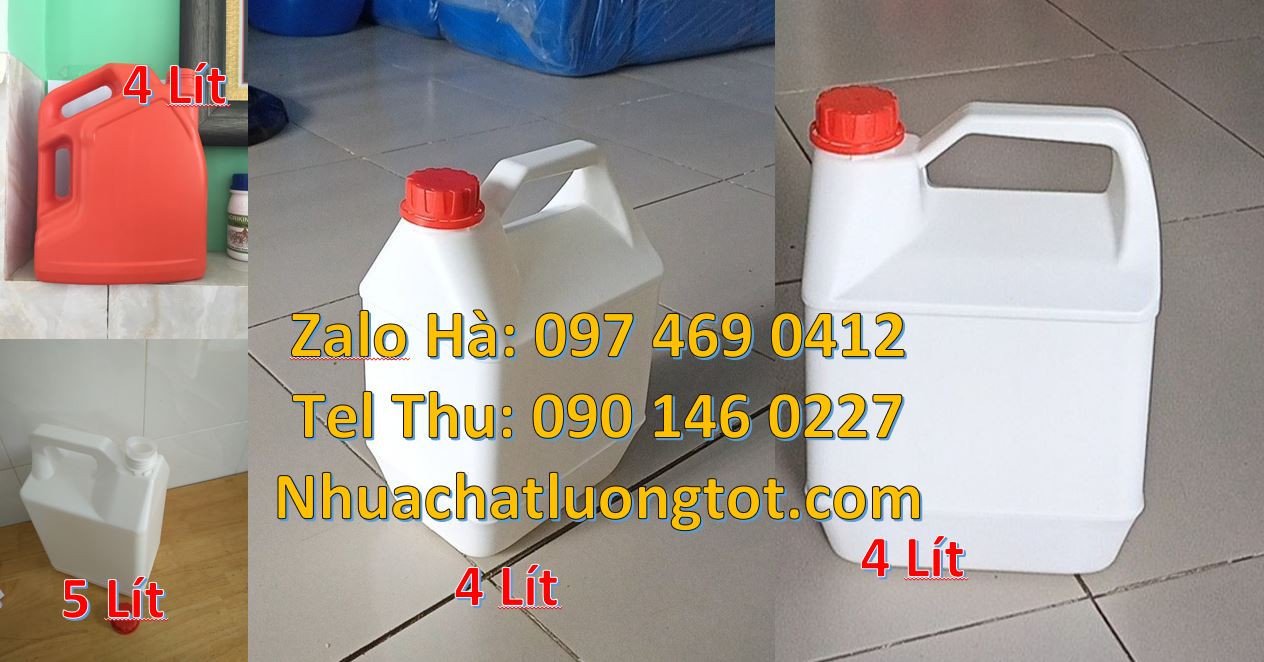 can nhựa 0.5l đựng mật mía, can nhựa 10l đựng hóa chất,can nhựa hdpe g