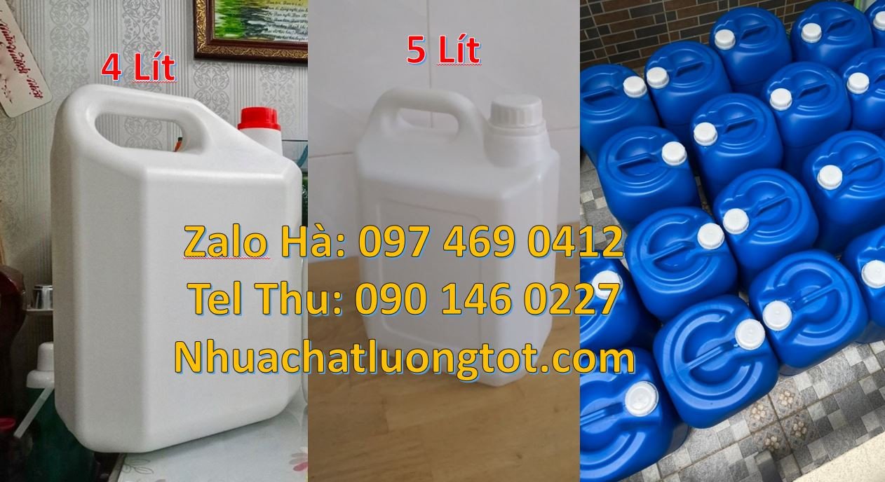 can nhựa 0.5l đựng mật mía, can nhựa 10l đựng hóa chất,can nhựa hdpe g