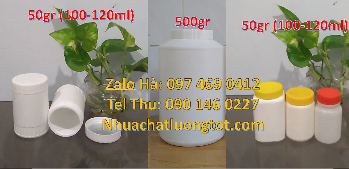 hũ nhựa đựng bánh kẹo, hũ nhựa tròn 100gr đựng thực phẩm,hũ nhựa hdpe