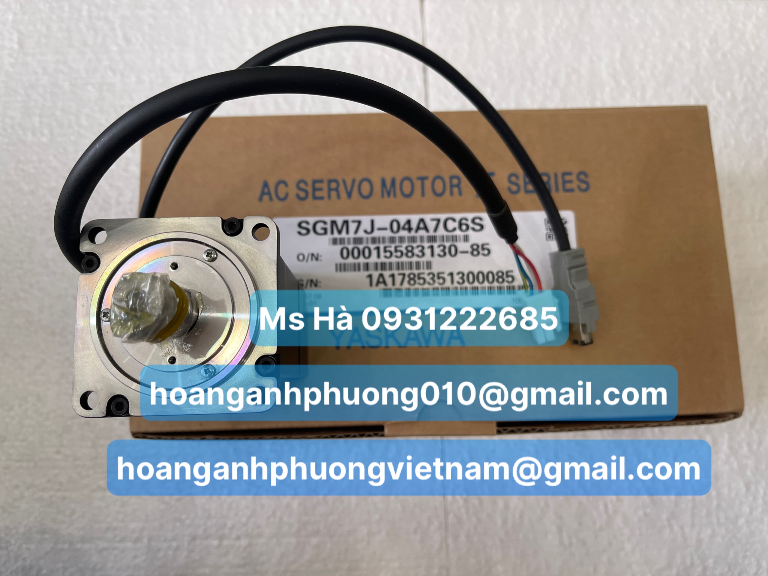 Servo motor yaskawa SGM7J-04A7C6S mới 100%, BH 12 tháng