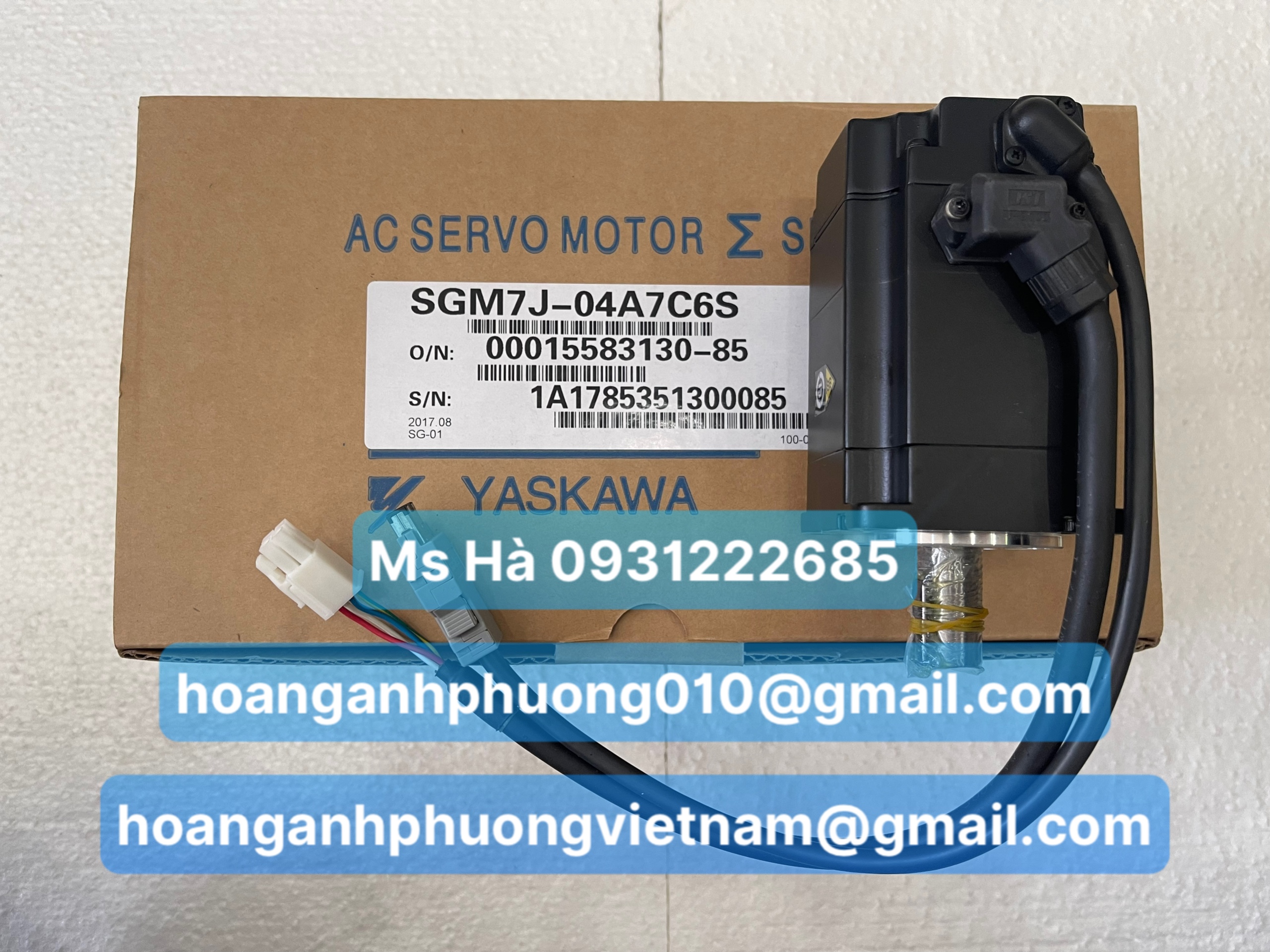 Servo motor yaskawa SGM7J-04A7C6S mới 100%, BH 12 tháng
