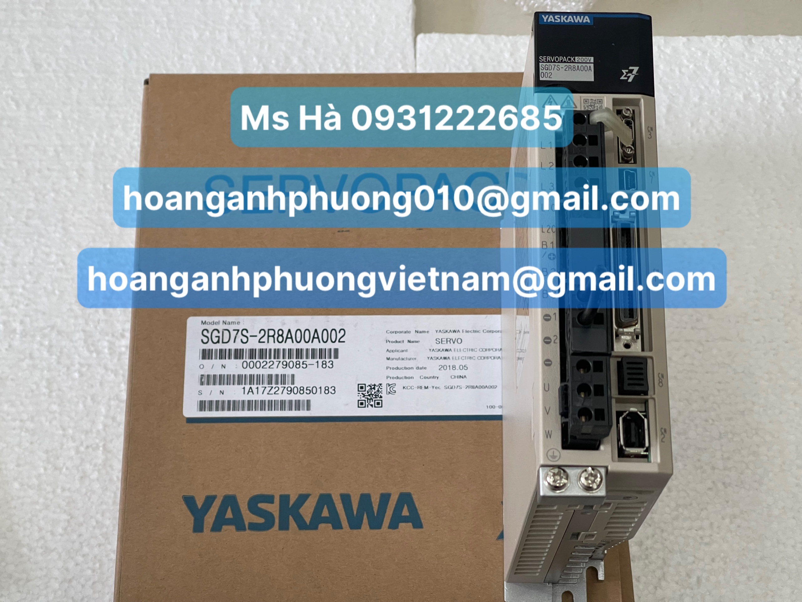 Bộ driver chính hãng 100% dòng yaskawa SGD7S-2R8A00A002