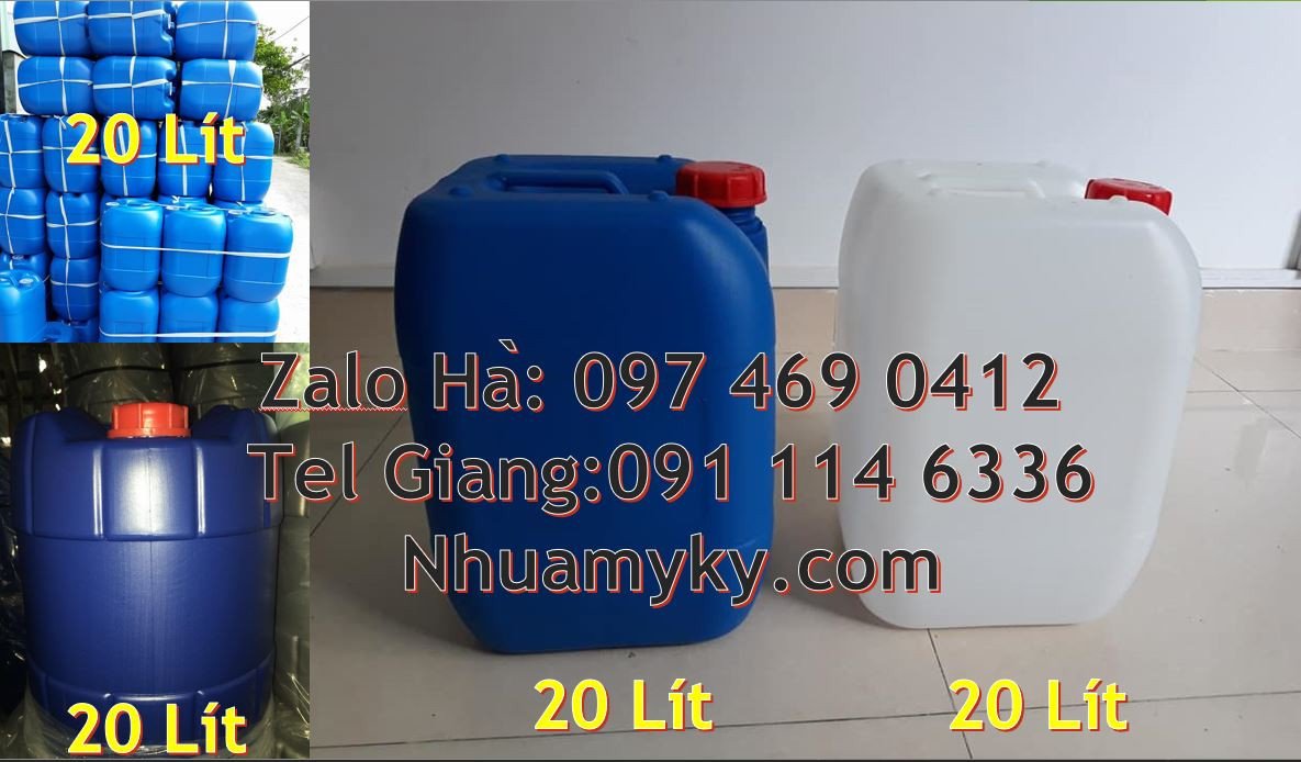 can nhựa trắng 25l,can nhựa 20l đựng hóa chất,can nhựa 30l giá rẻ nhất