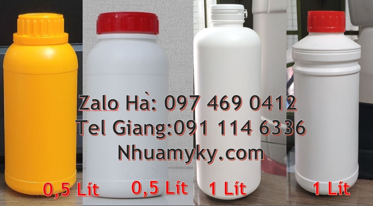 chai nhựa 100ml nắp vặn trong,chai nhựa 1l đựng thuốc tẩy,chai 0.5l gi