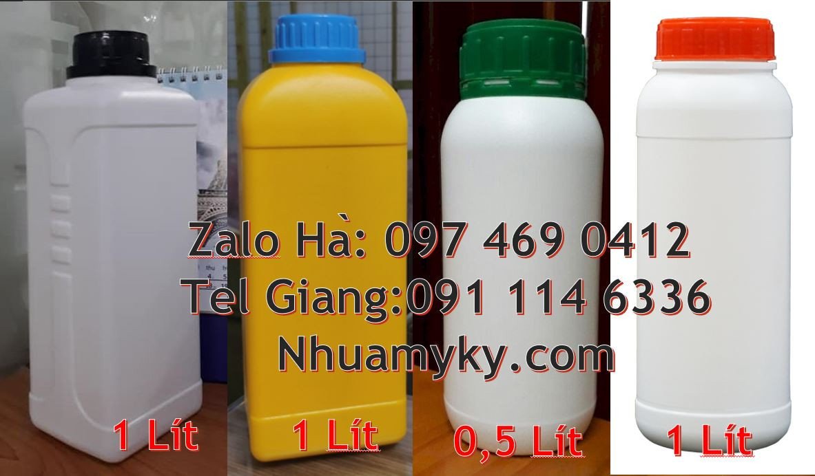 chai nhựa 100ml nắp vặn trong,chai nhựa 1l đựng thuốc tẩy,chai 0.5l gi