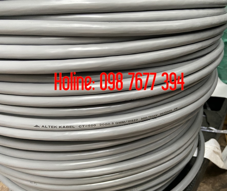 cáp điều khiển 20x0.5, cáp điều khiển 20x0.75, cáp điều khiển 20x1.0