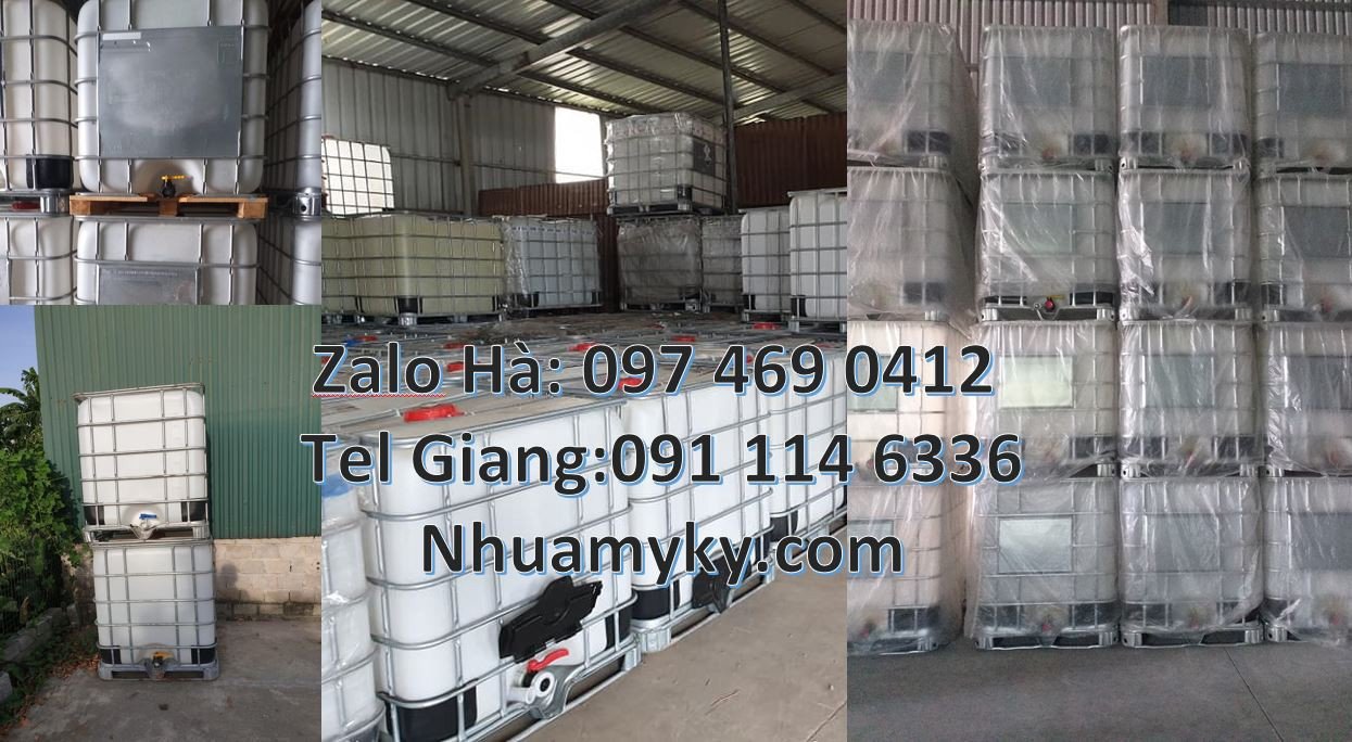 tank nhựa trắng 1 khối,bồn ibc 1000l đựng hóa chất giá rẻ,tank ibc đưn