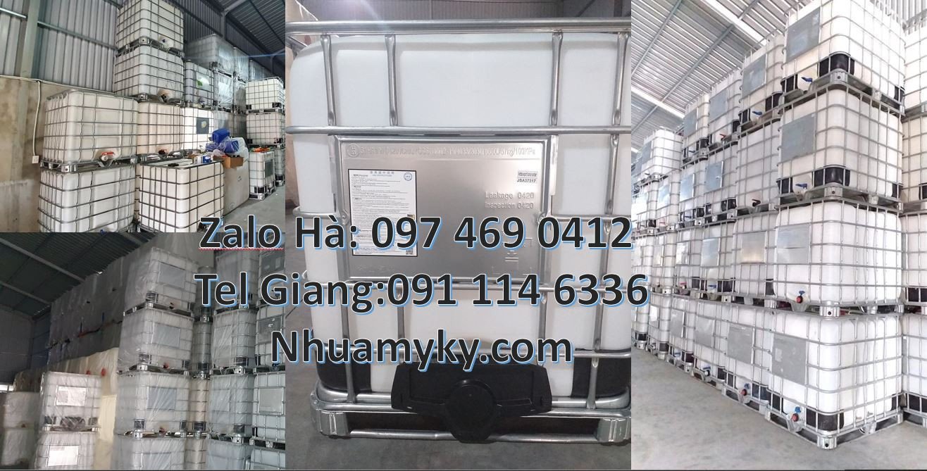 tank nhựa trắng 1 khối,bồn ibc 1000l đựng hóa chất giá rẻ,tank ibc đưn
