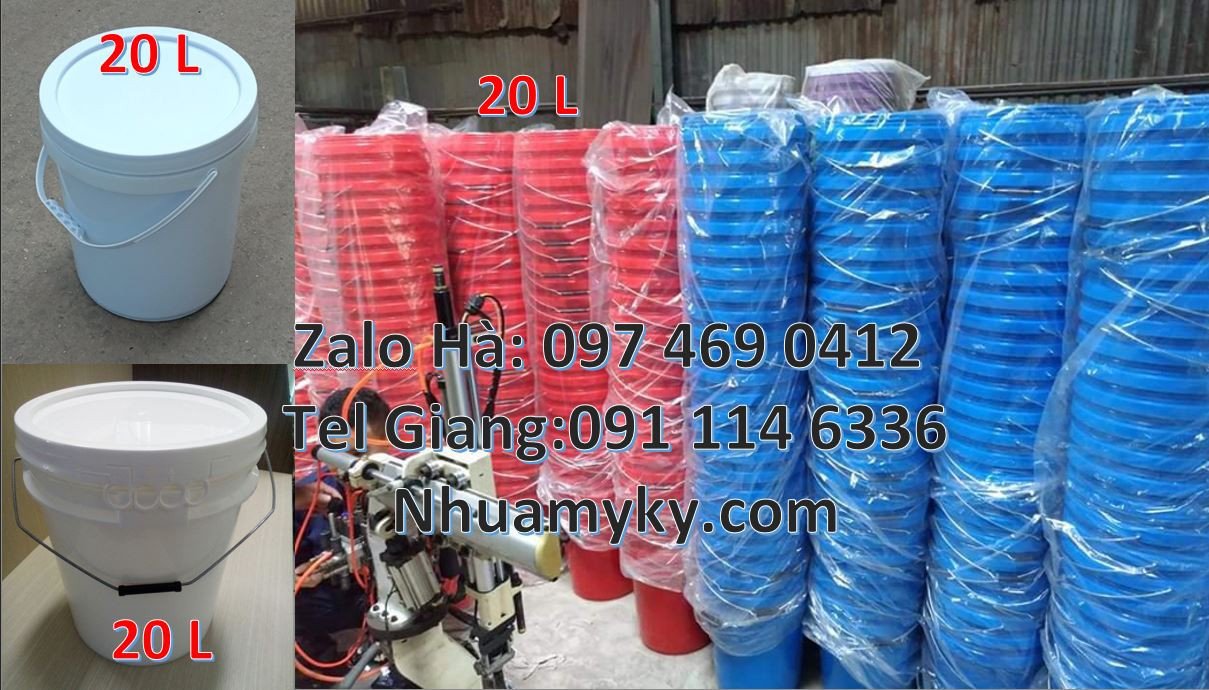 xô nhựa 20l thùng nhựa 18l.thùng đựng hóa chất 22l,thùng đựng sơn nước