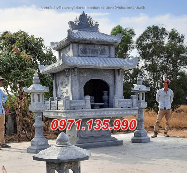Mẫu miếu thờ đá đẹp bán tại TP Hồ Chí Minh - Cây Hương Bằng Đá Đẹp