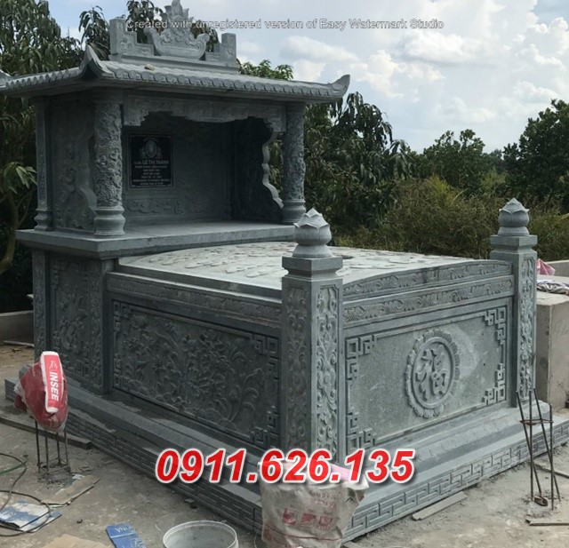 Mẫu Mộ Đá Một Mái Đẹp, Làm Theo Yêu Cầu Mới Nhất 2023
