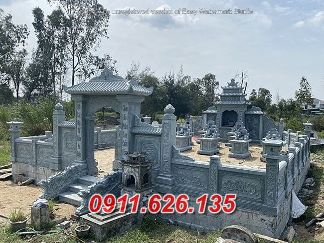 Mẫu lăng mộ đá đẹp, làm theo yêu cầu
