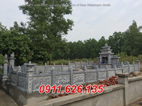 Mẫu lăng mộ đá đẹp, làm theo yêu cầu