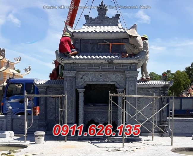 Mẫu lăng mộ đá đẹp, làm theo yêu cầu