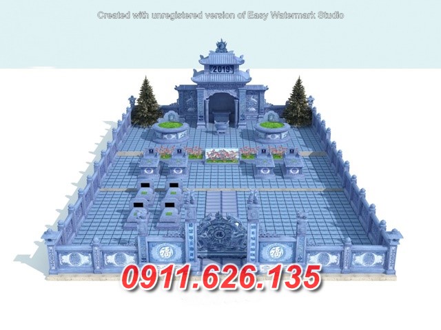 Mẫu lăng mộ đá đẹp, làm theo yêu cầu