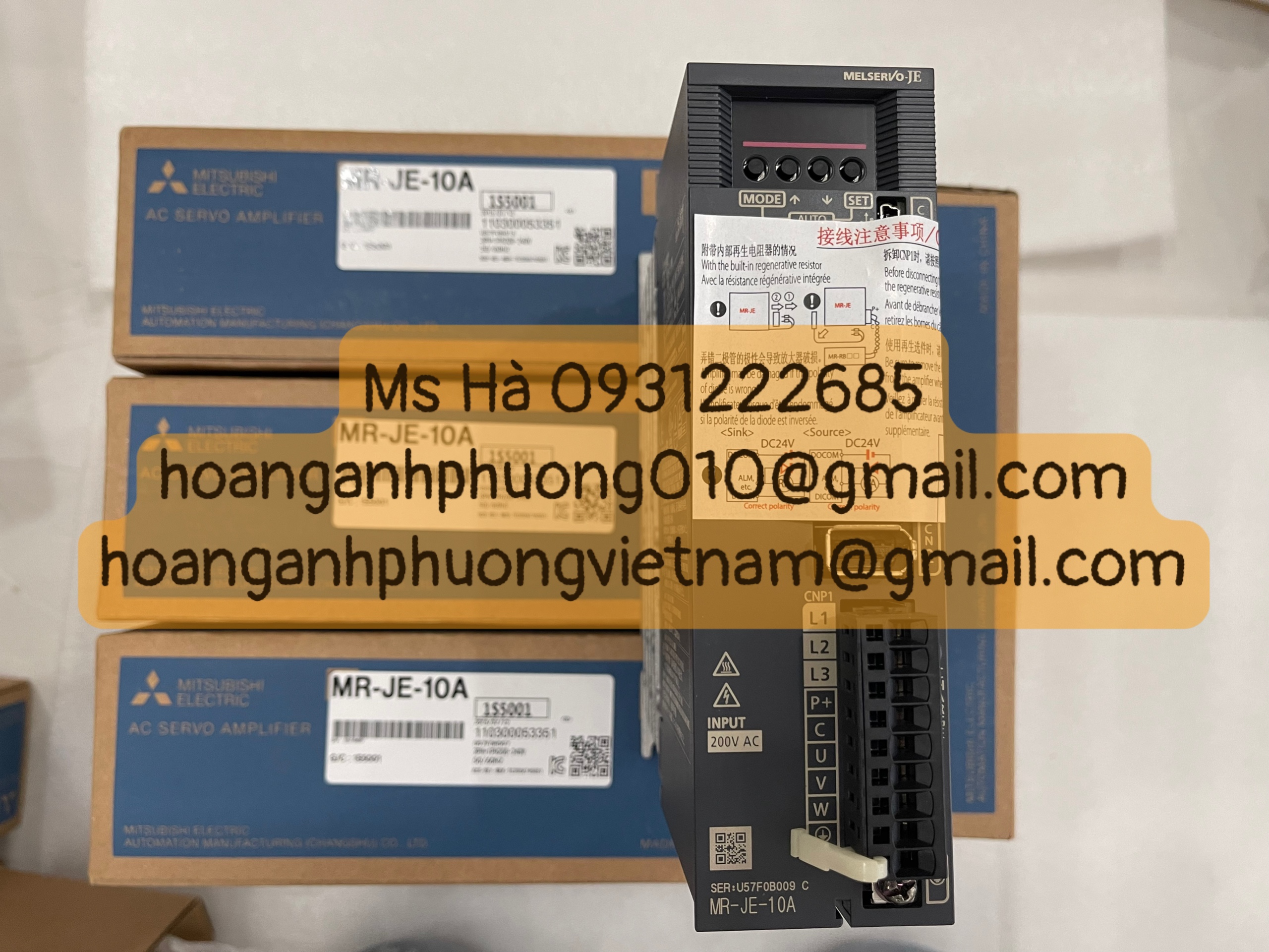 Bộ điều khiển servo MR-JE-10A mitsubishi - giao hàng nhanh chóng