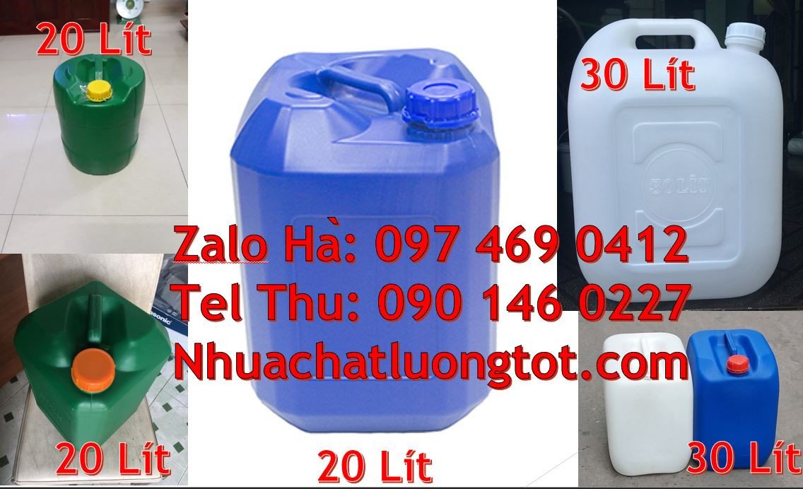can 25l đựng phân bón,can vuông 20l đựng cao su, can 30l đựng hóa chất