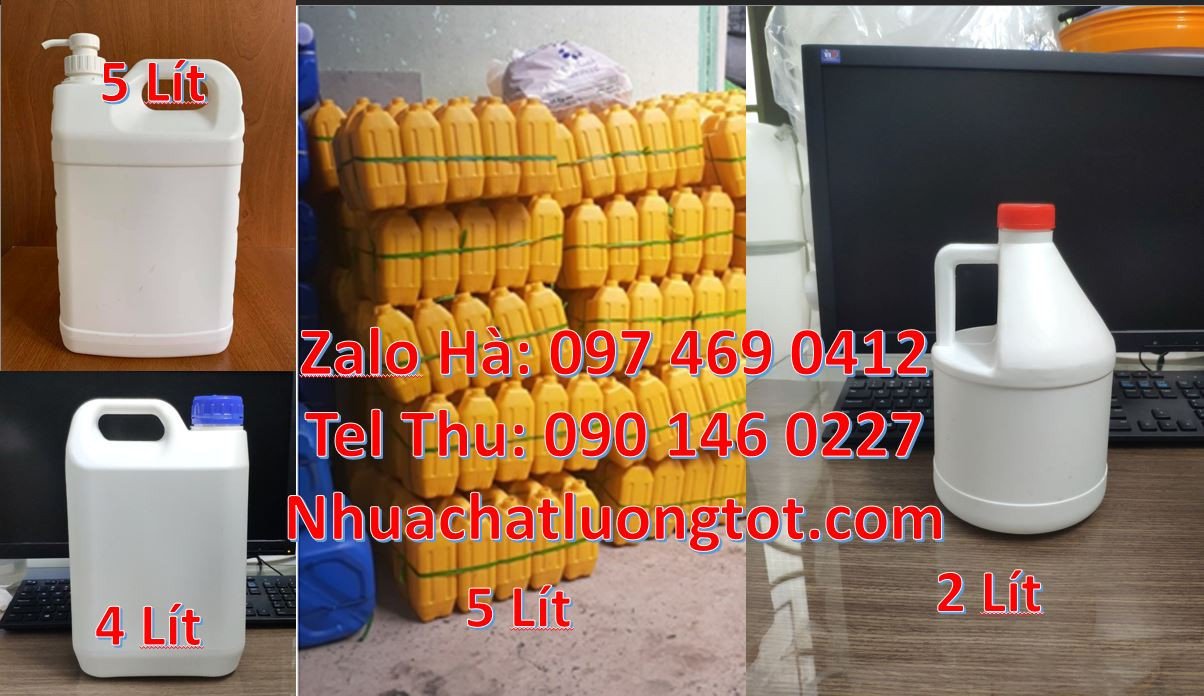 can 1 lít đựng nước mắm,can 3l đựng hóa chất, can 5l đựng thực phẩm re