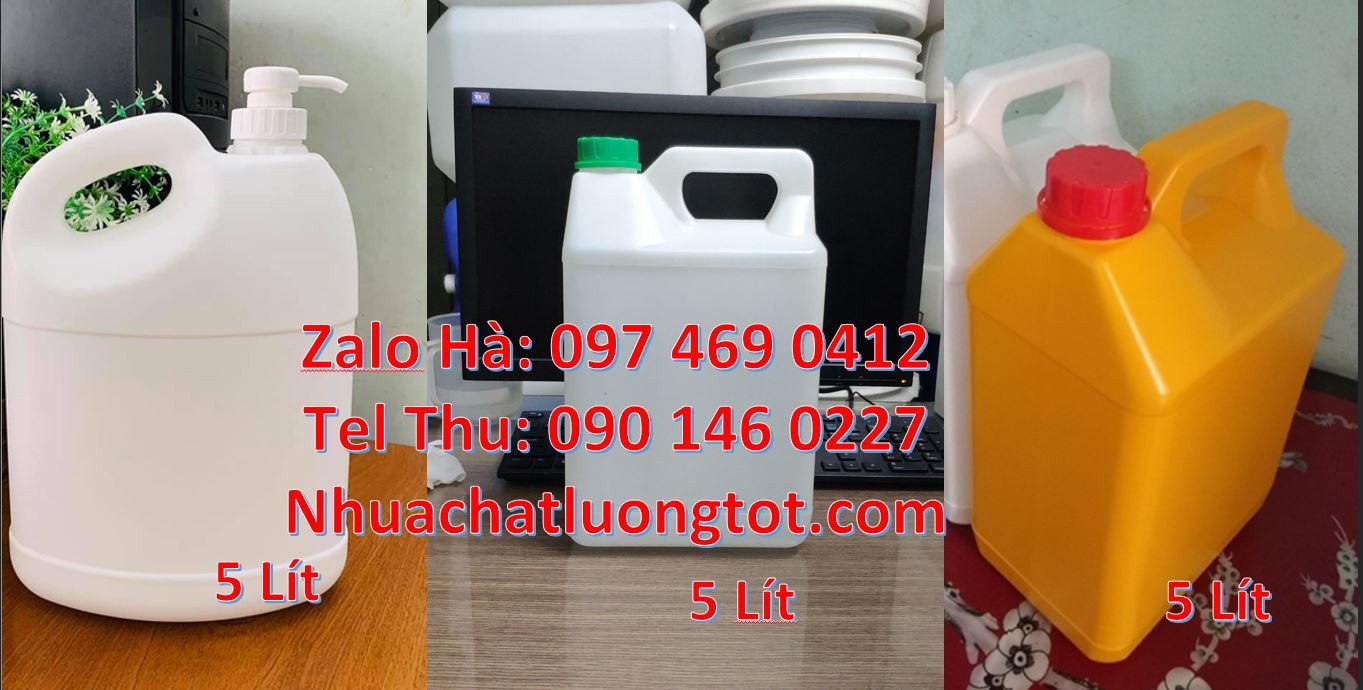can 1 lít đựng nước mắm,can 3l đựng hóa chất, can 5l đựng thực phẩm re