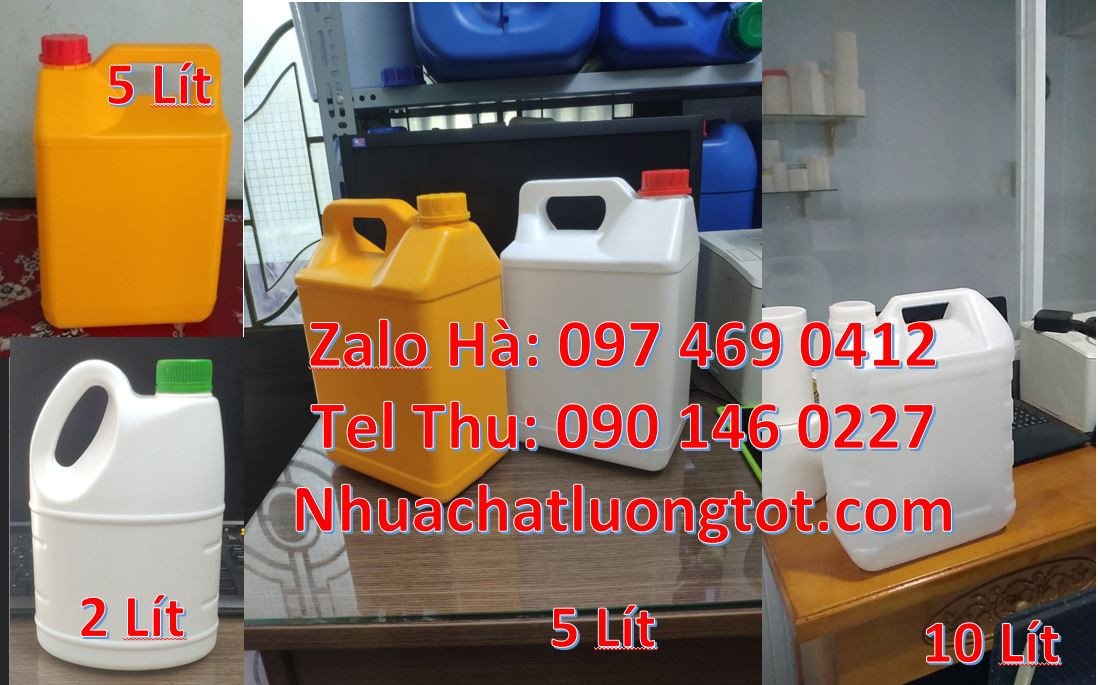 can 1 lít đựng nước mắm,can 3l đựng hóa chất, can 5l đựng thực phẩm re