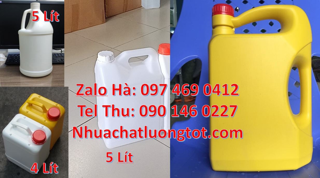 can 1 lít đựng nước mắm,can 3l đựng hóa chất, can 5l đựng thực phẩm re