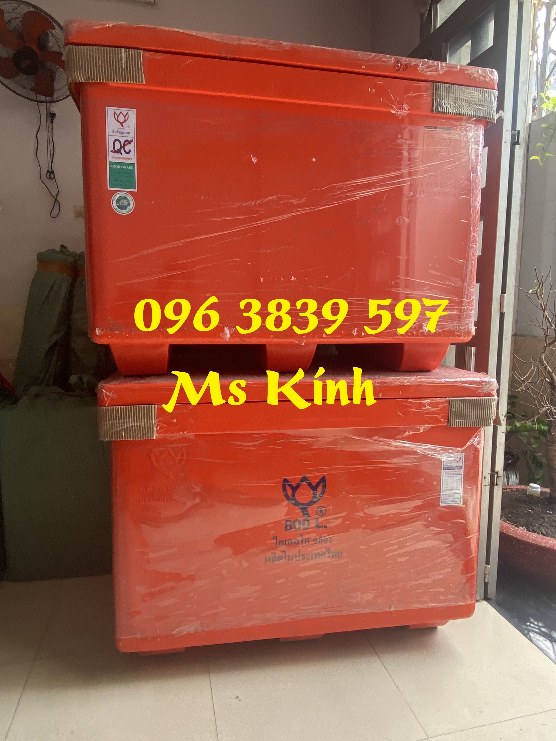 Thùng đá Thái Lan 800 lít, thùng giữ lạnh hải sản - 0963839597