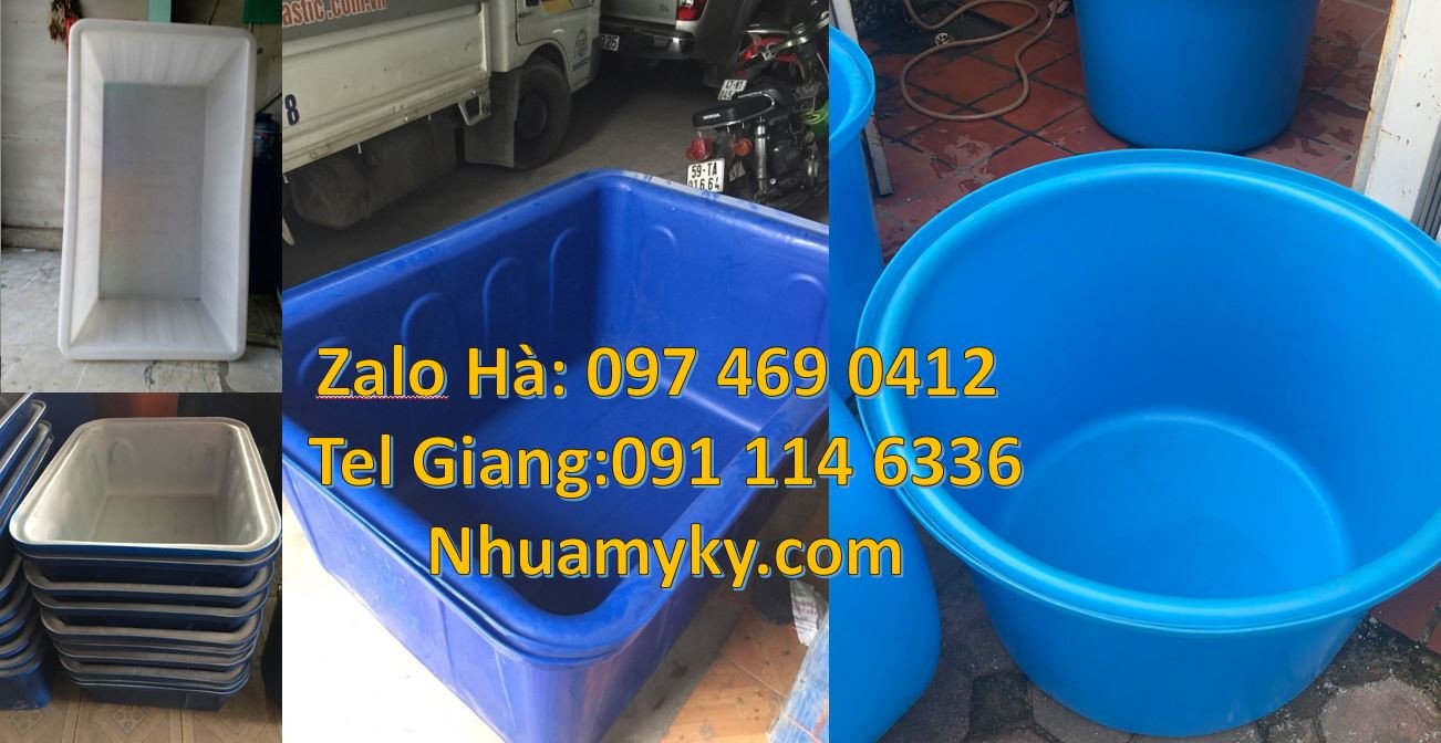 thùng nhựa vuông trồng rau, thùng nhựa tròn thủy sản,thùng nhựa nuôi c
