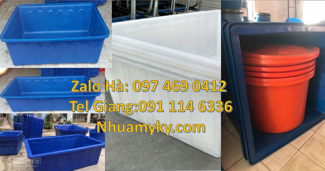 thùng nhựa vuông trồng rau, thùng nhựa tròn thủy sản,thùng nhựa nuôi c